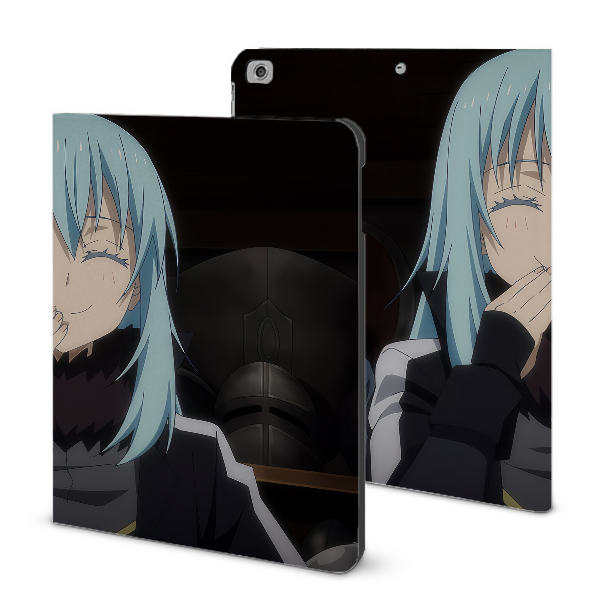 （画像用） 転スラ Regarding Reincarnated to Slime IPad ケース ブック型 PUレザー TPU 耐衝撃 軽量 薄型 ペン収納なし 全面保護 IPad 各モデル対応